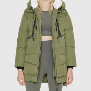 GENTLY USED} Orolay Women's Winter Jacket, Olive Green / Size -  L